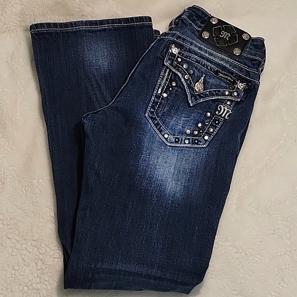 Miss Me Y2K Easy  Boot Cut JE5463E3R Women’s Flare Jeans  Mid Wash  Size 28 - Picture 6 of 16